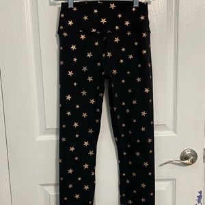 Spiritual Gangster Black Star Leggings, Medium